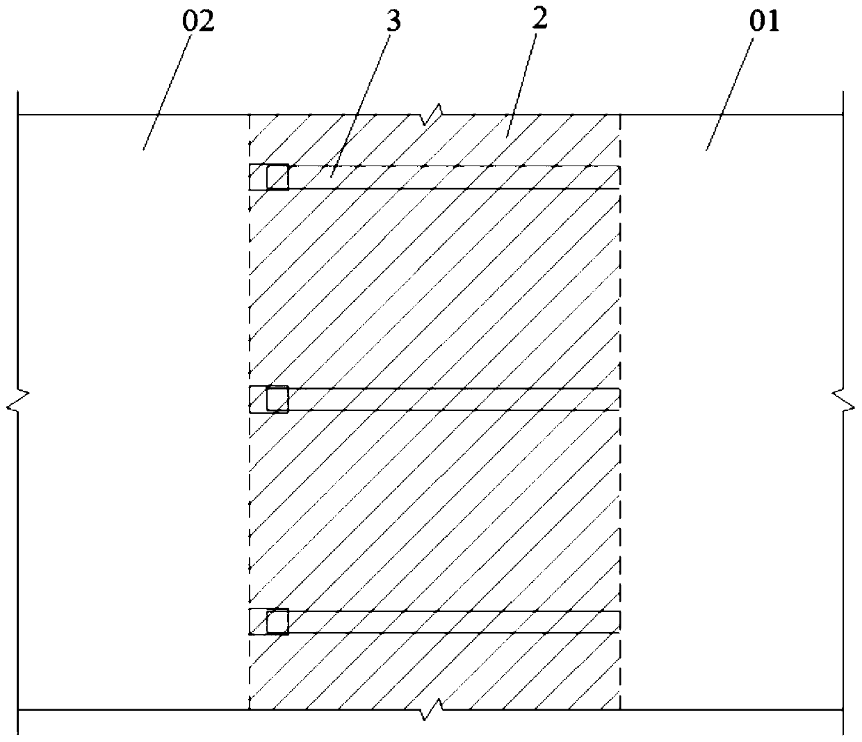 A kind of pipe joint joint fireproof structure and construction method for immersed pipe tunnel