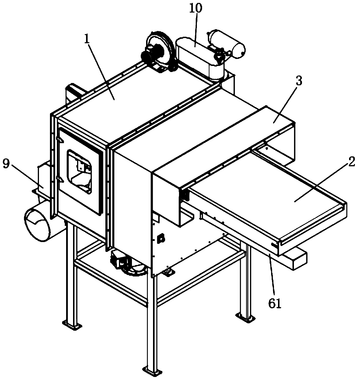 Clean full-automatic bale breaking method and structure