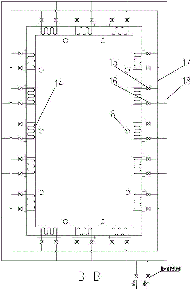 Heating system of garbage storage pit