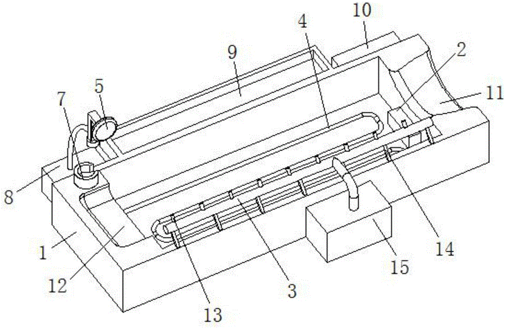 Neurological lower limb nursing and cleaning device