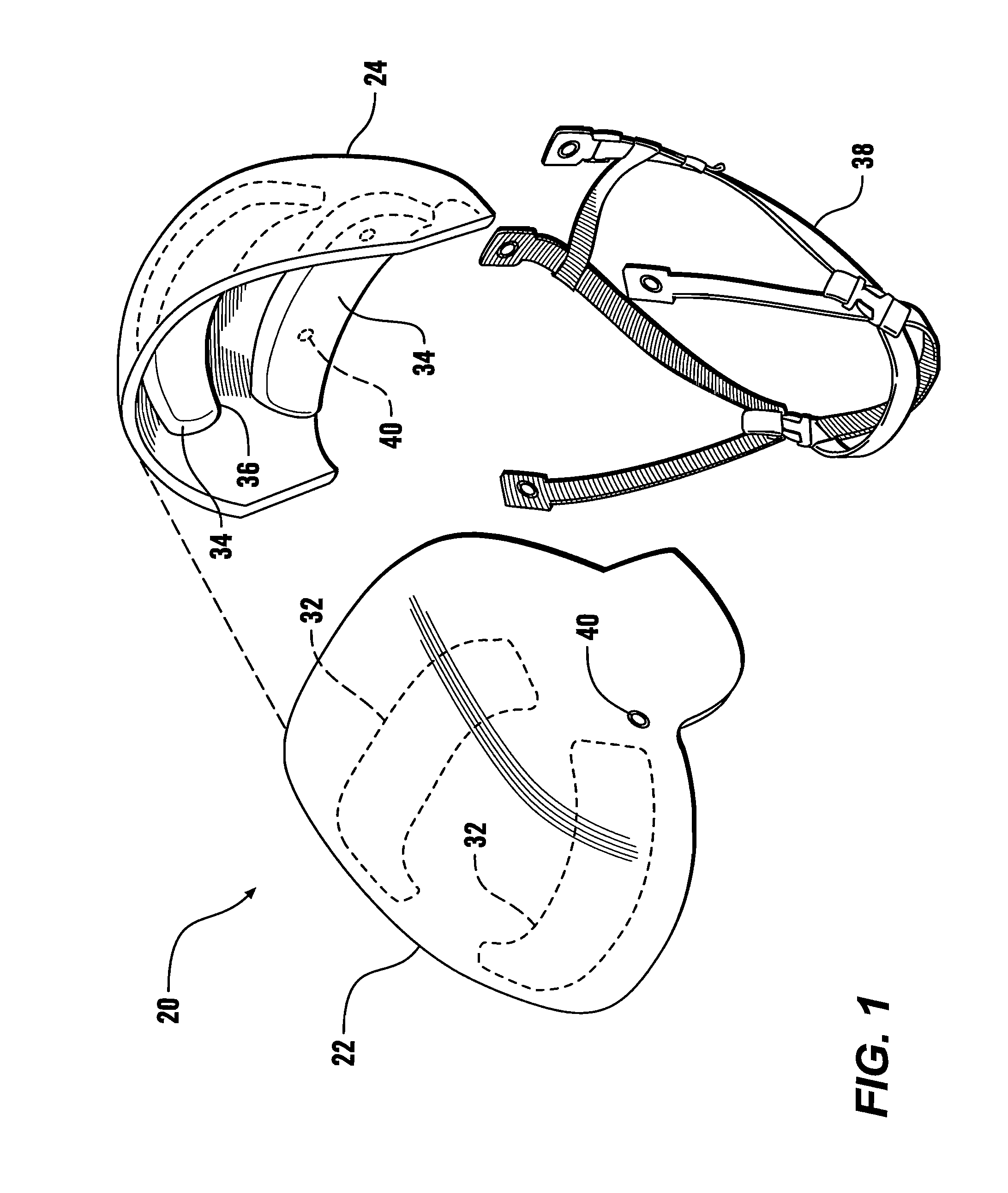 Vented ballistic combat helmet