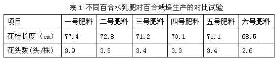 Lily aqueous emulsion fertilizer and preparing method thereof