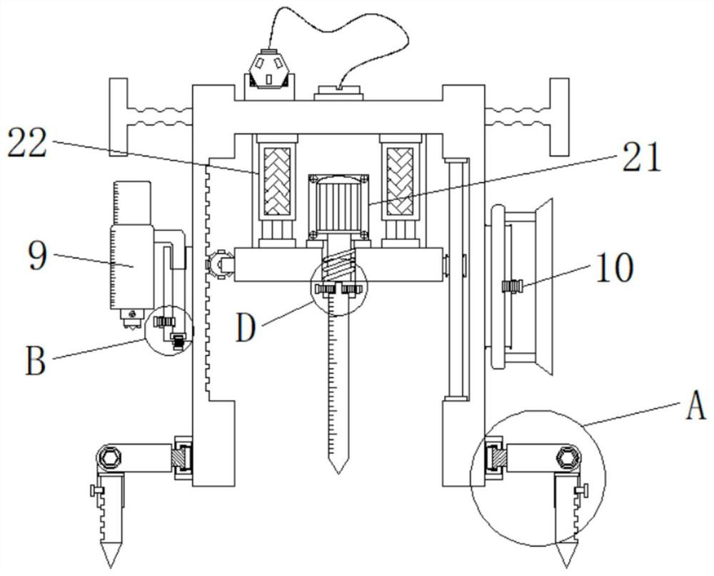 Device support for multifunctional detachable building construction tool