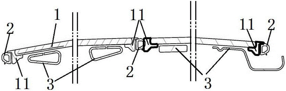 Automotive panoramic sunroof structure