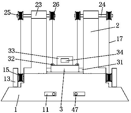 Lifting device for building material transportation