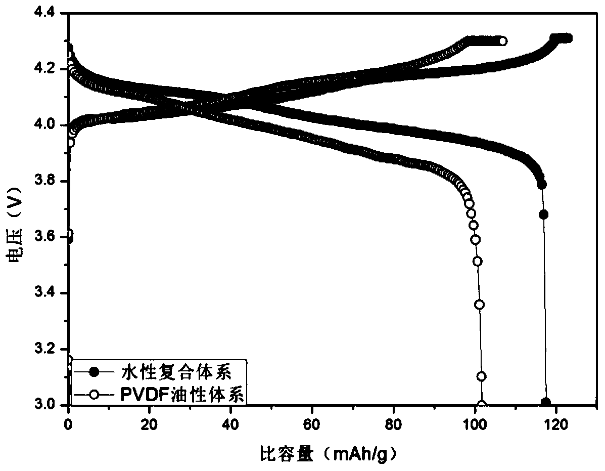 A kind of water-based composite binder and method for preparing water-based positive electrode slurry