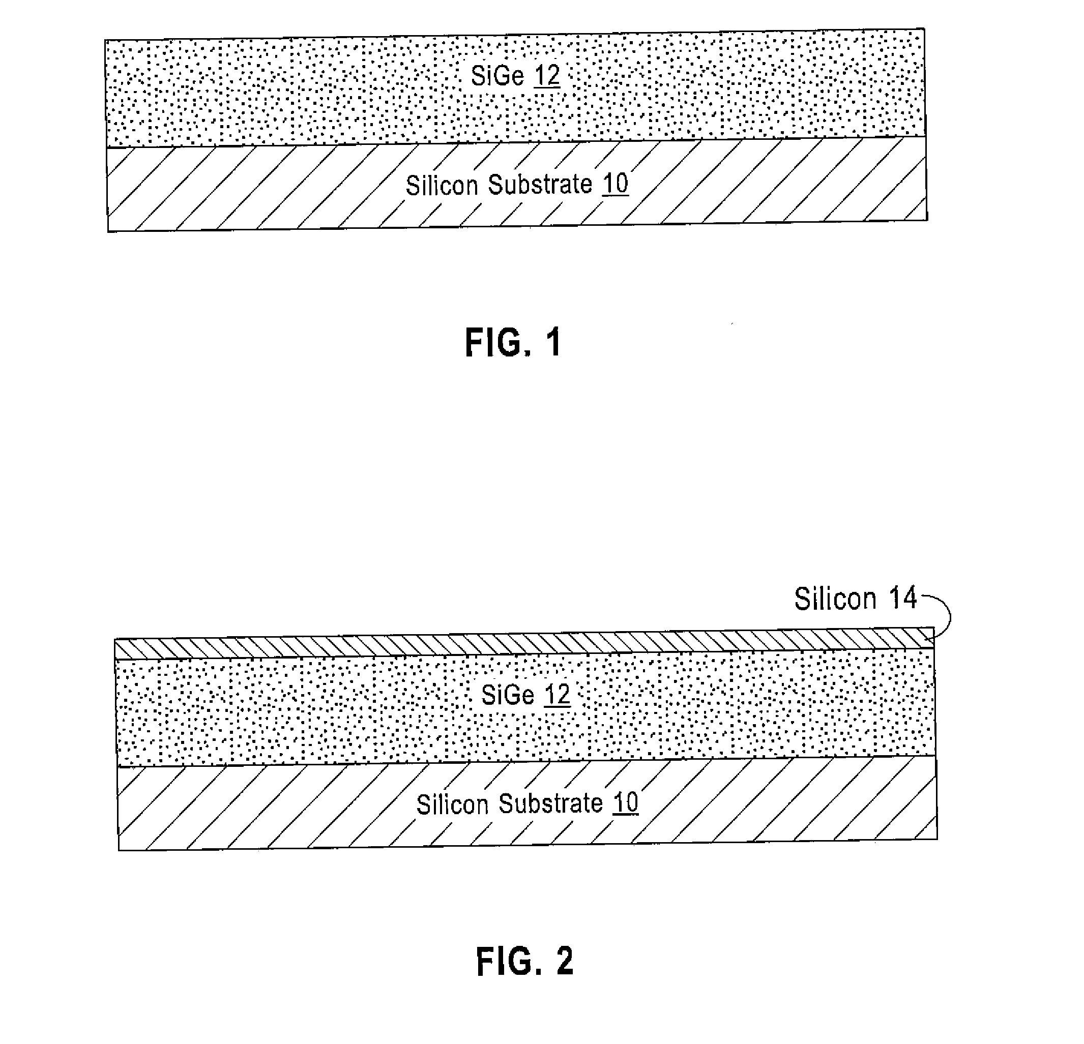 LOW DEFECT RELAXED SiGe/STRAINED Si STRUCTURES ON IMPLANT ANNEAL BUFFER/STRAIN RELAXED BUFFER LAYERS WITH EPITAXIAL RARE EARTH OXIDE INTERLAYERS AND METHODS TO FABRICATE SAME