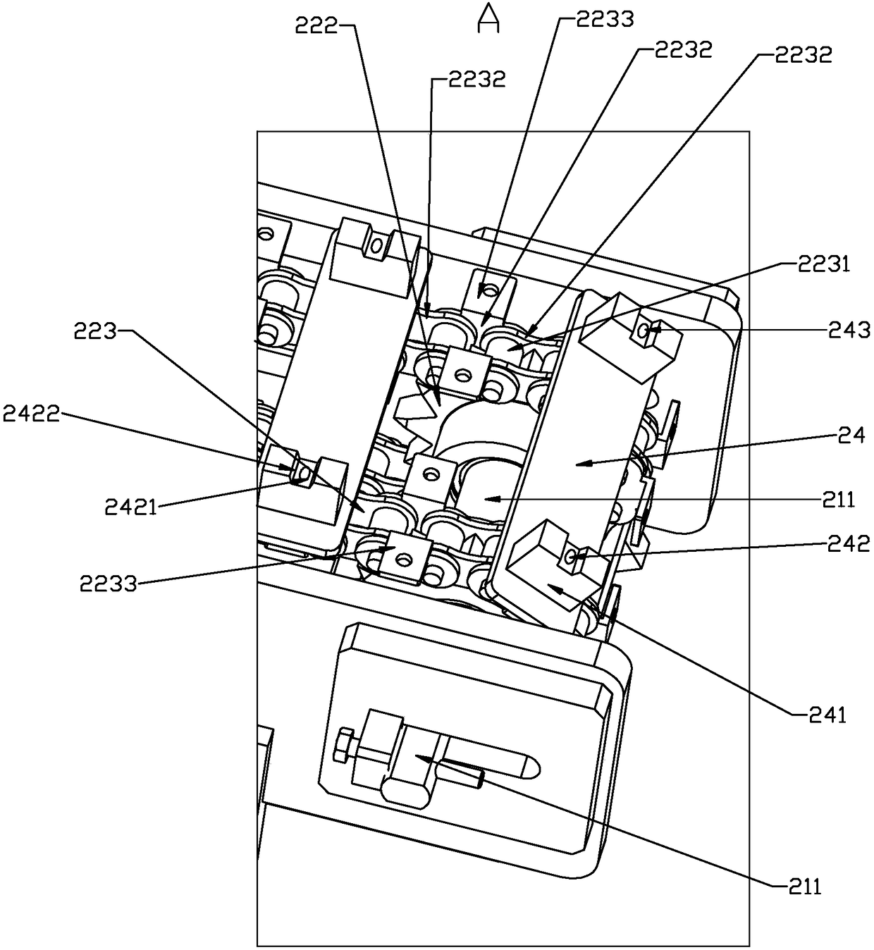 Accurately processed automatic assembly machine for multi-stage components of motor rotor shaft