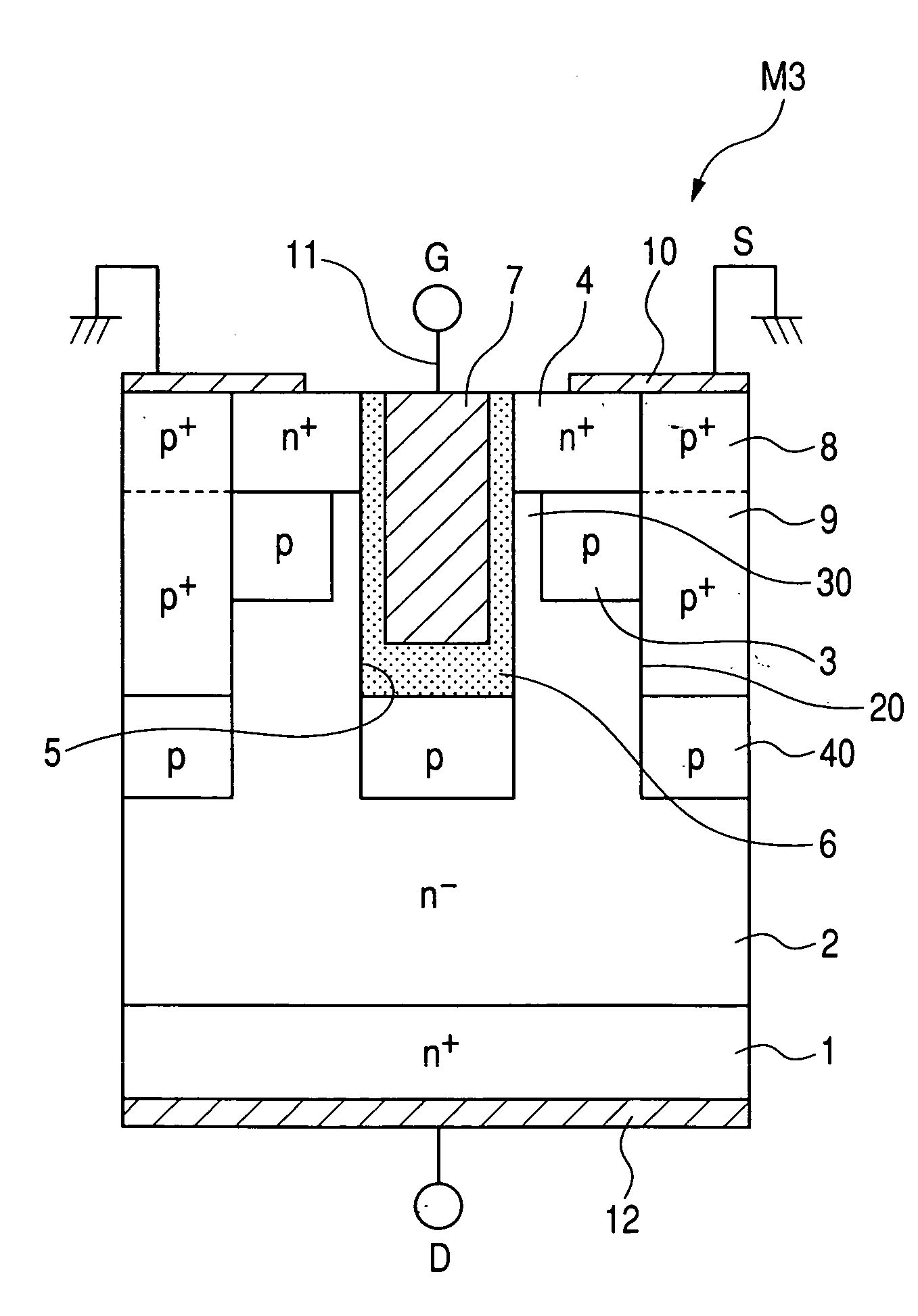 Silicon carbide semiconductor device and related manufacturing method