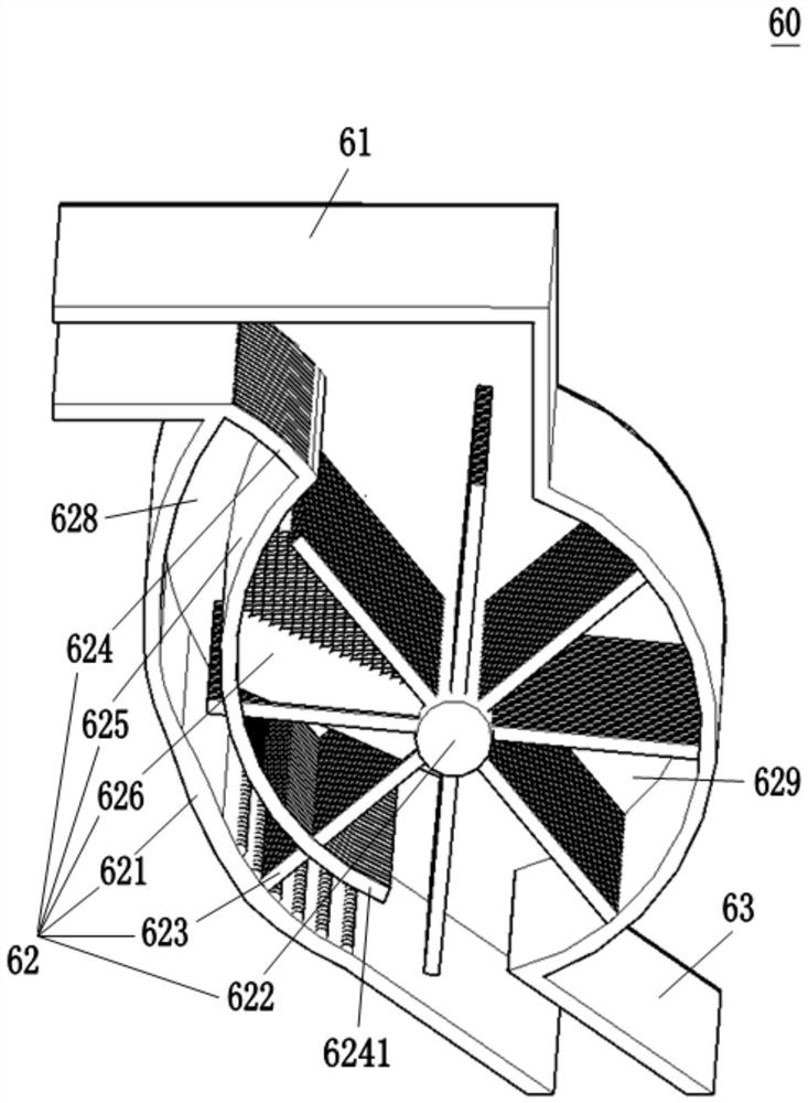 Material flattening device for straw board production