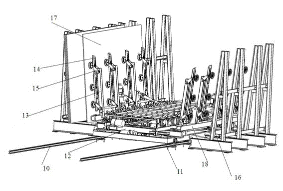 Flat material loading device