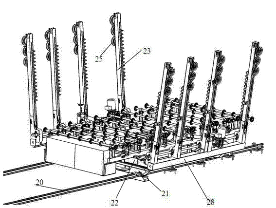 Flat material loading device