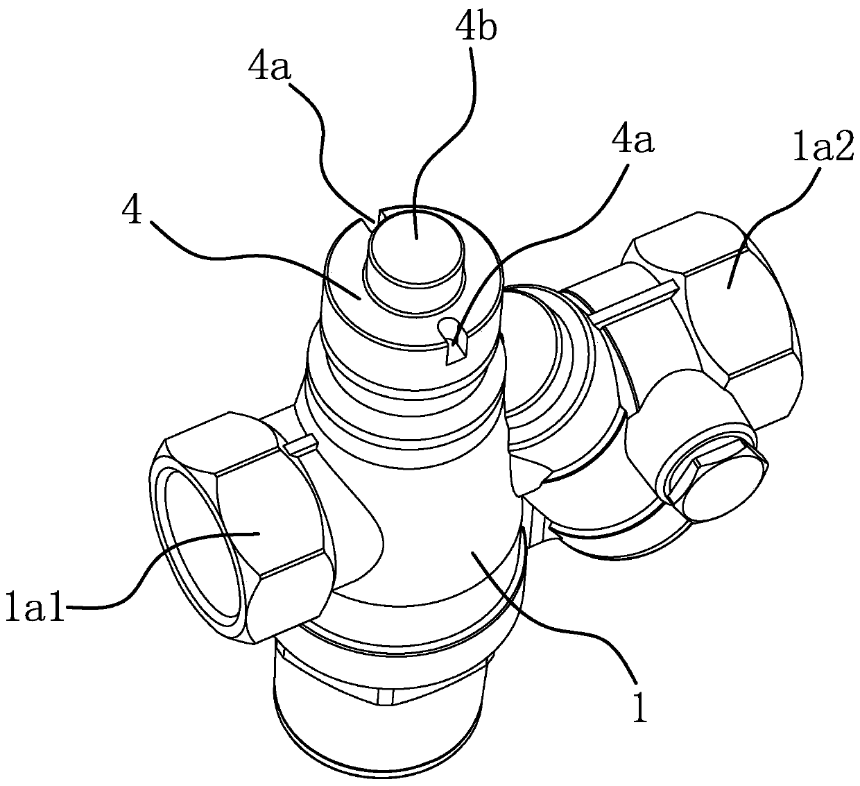 Multifunctional pressure reducing valve in front of meter