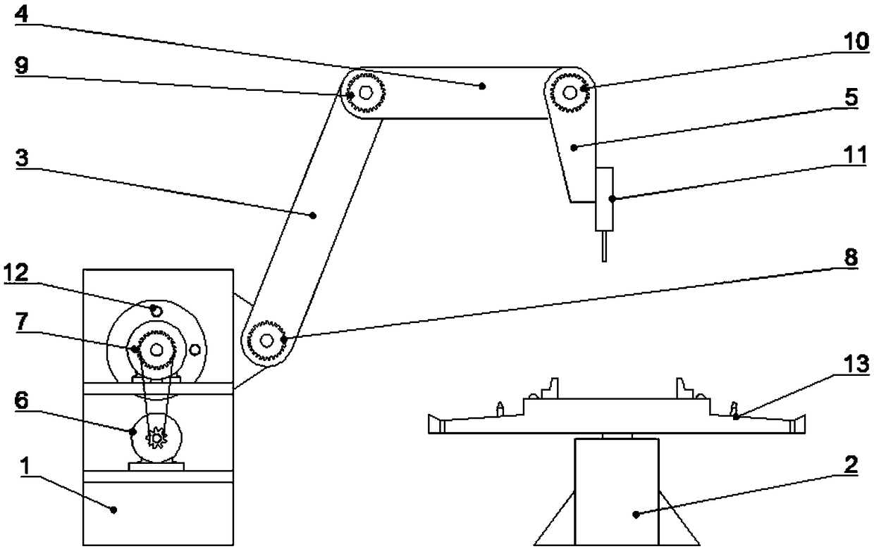 Welding mechanical arm capable of preventing sparks from splashing and working method of welding mechanical arm