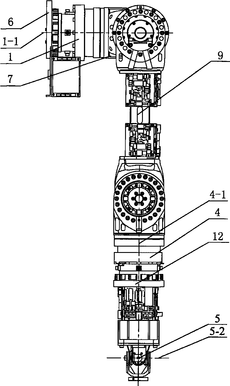 Nimble arm of six-DOF robot