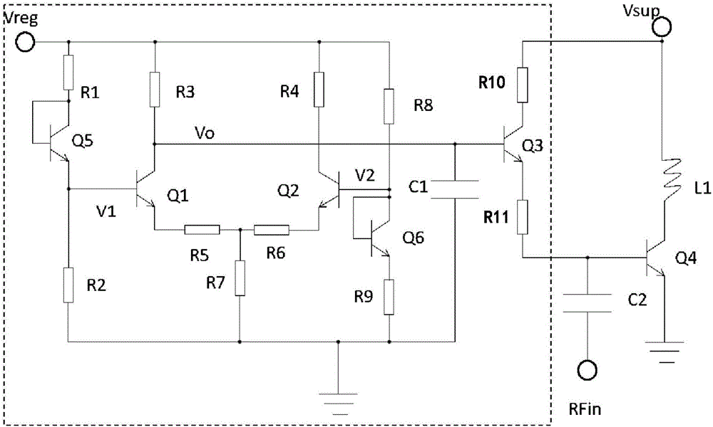 Bias circuit for radio-frequency power amplifier, and implementation method thereof