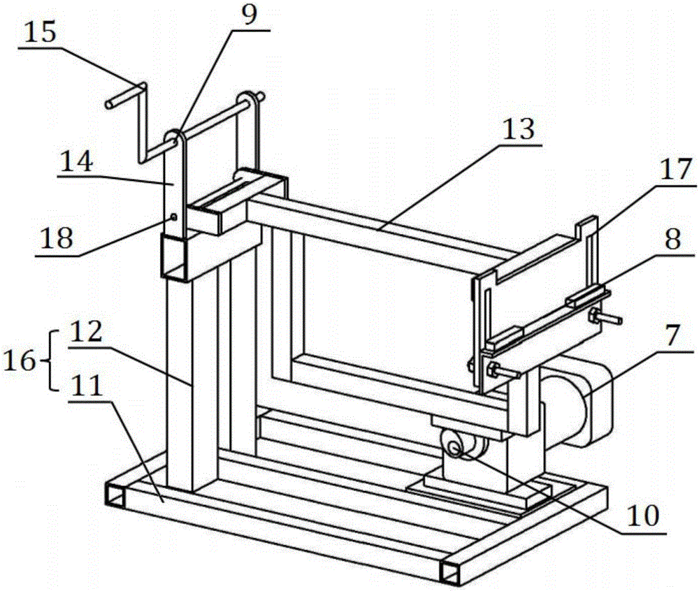 Bridge structure dynamics testing device