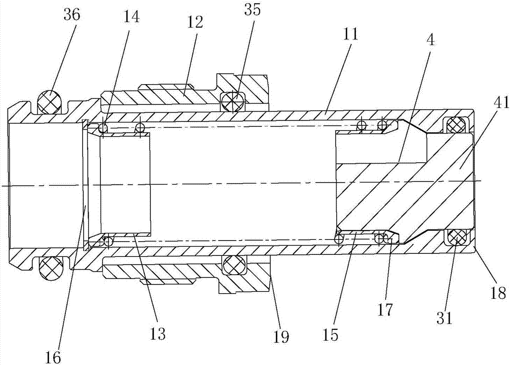 Quick coupling and working method thereof