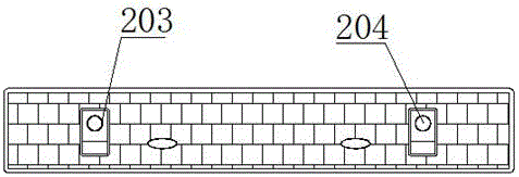 Temporary wire passing groove for municipal construction