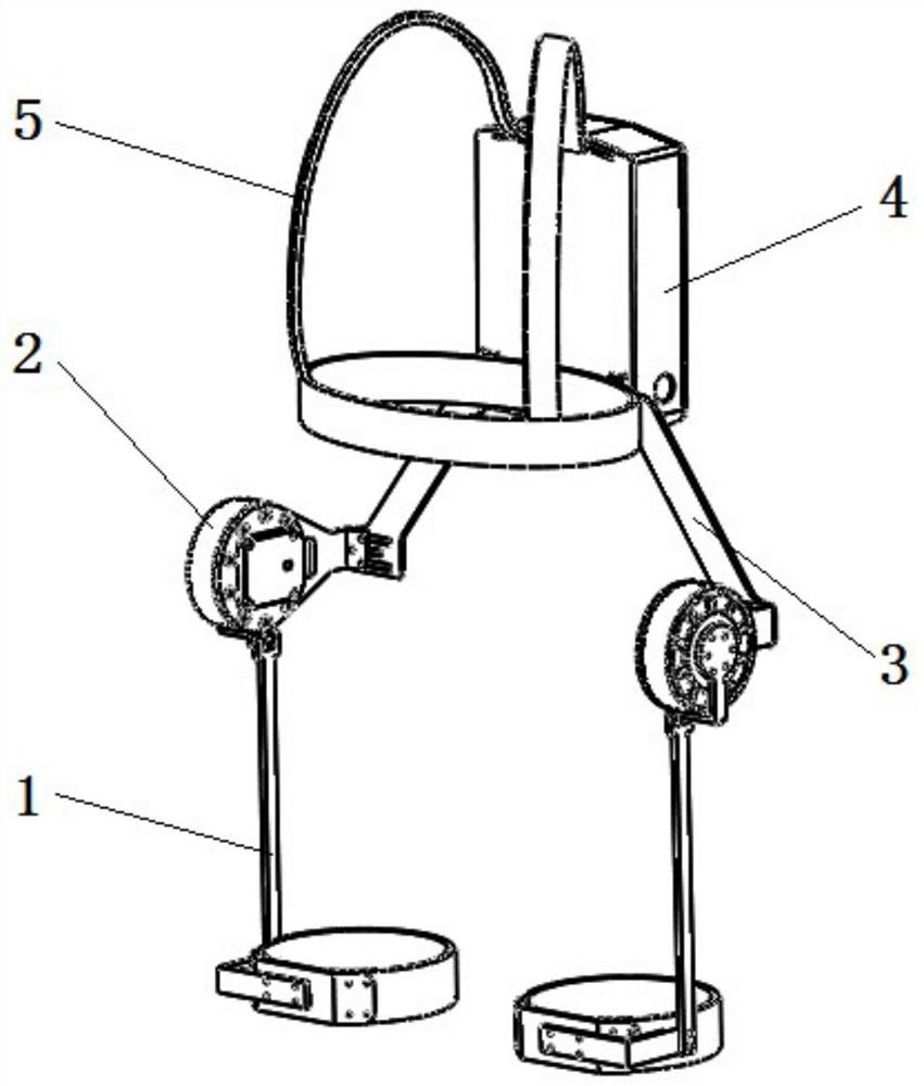 Light lower limb walking aid exoskeleton robot