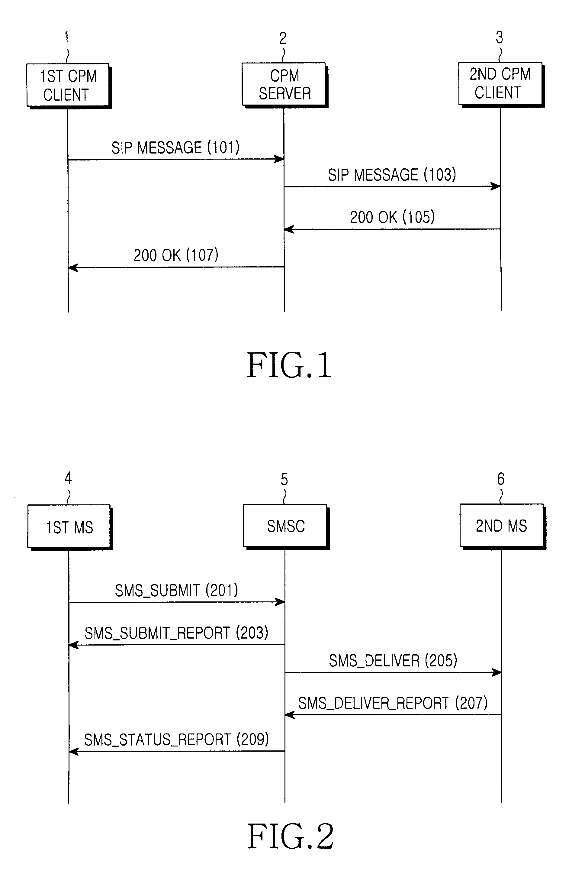 Method and system for managing message threads in converged IP messaging service