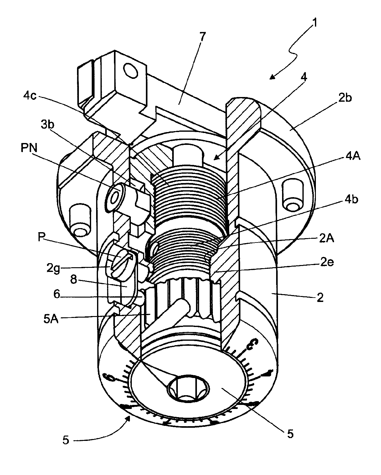 Cartridge with fine-adjustment positioning click used on a boring bar