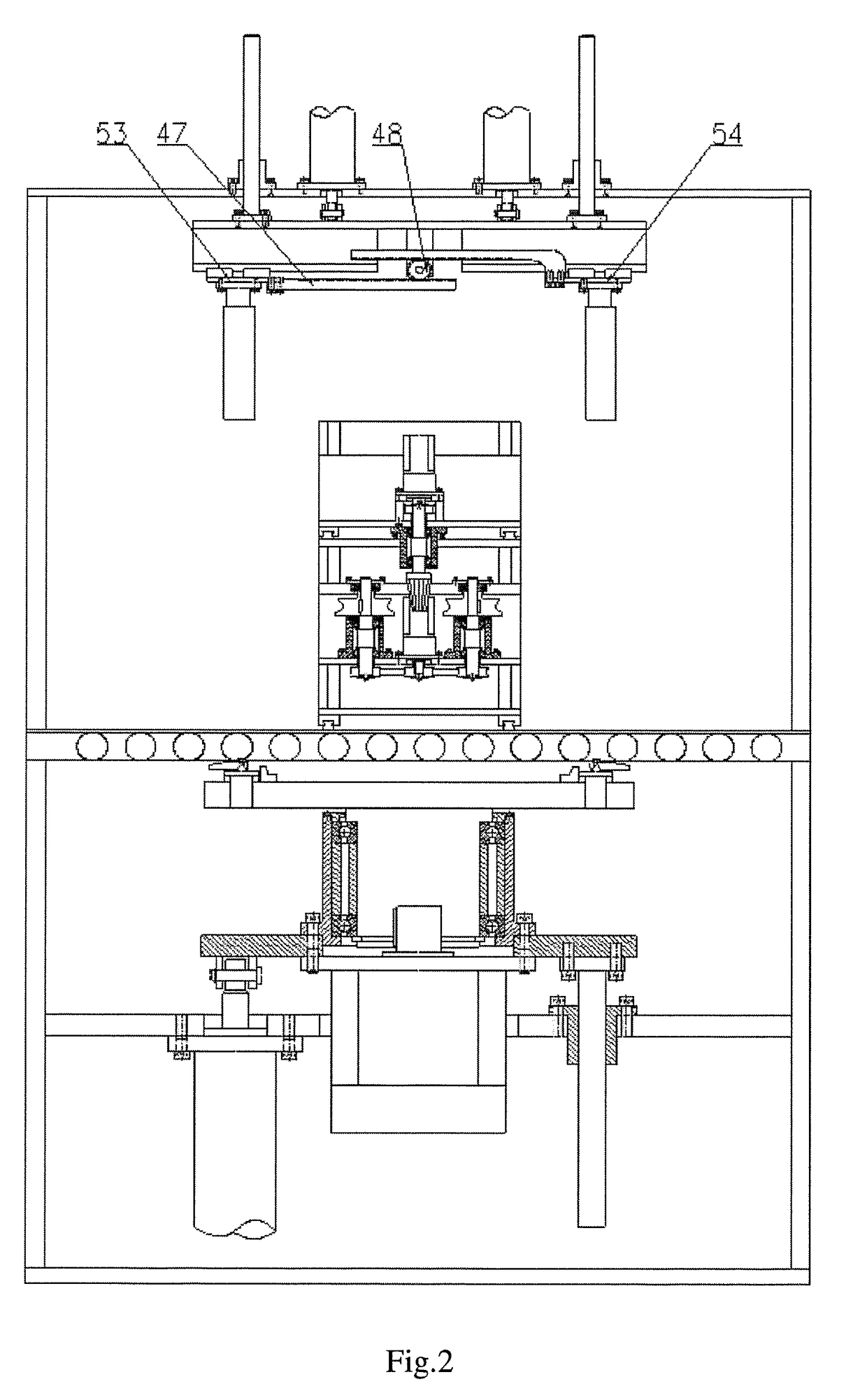 Online roundness correcting device for semifinished wheel