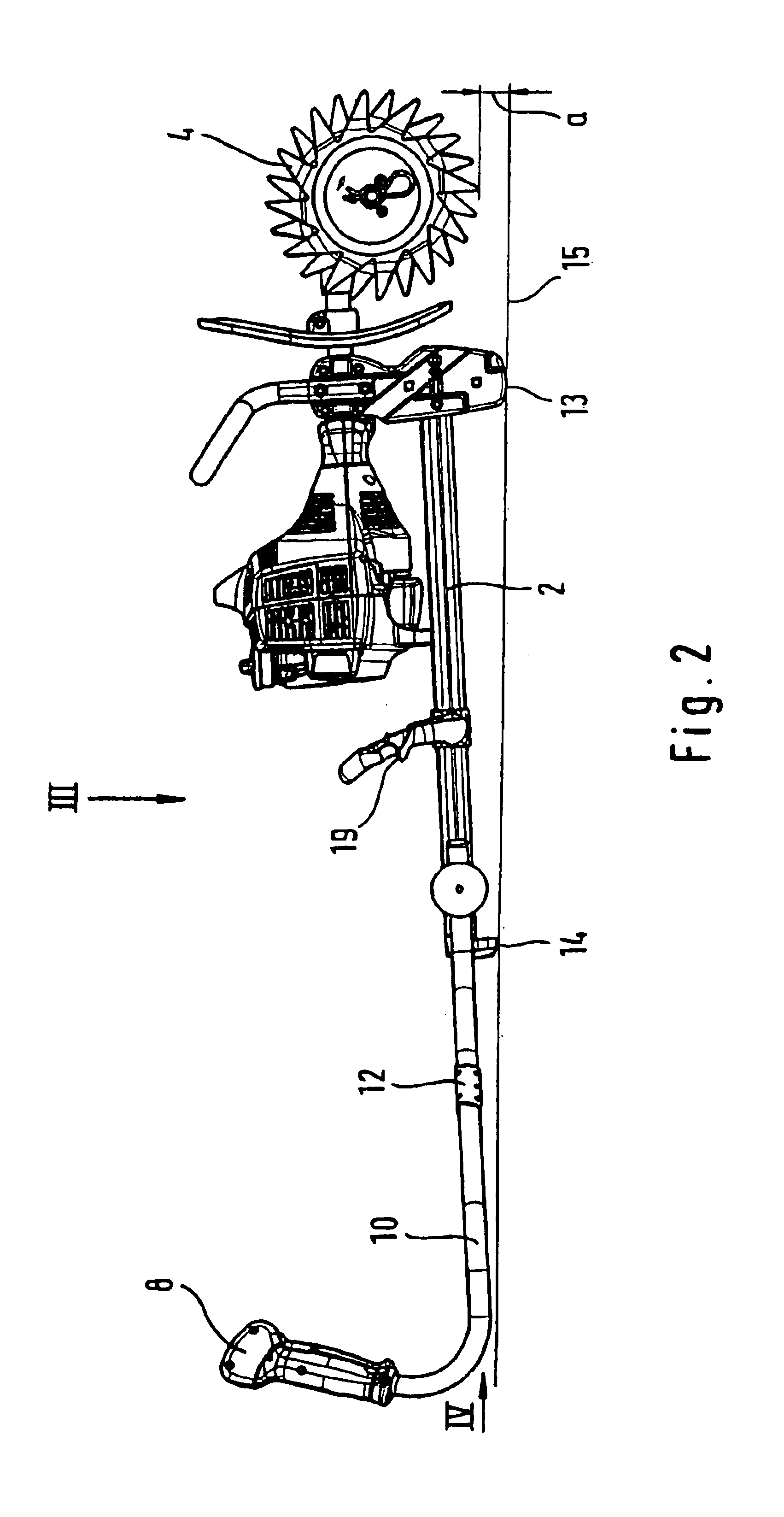 Portable handheld work apparatus