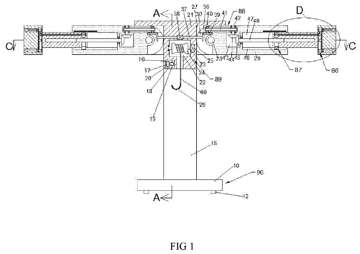 Mining crane which is convenient to install