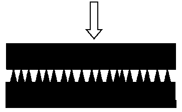 Low temperature solid state bonding method through surface micro-nano structure