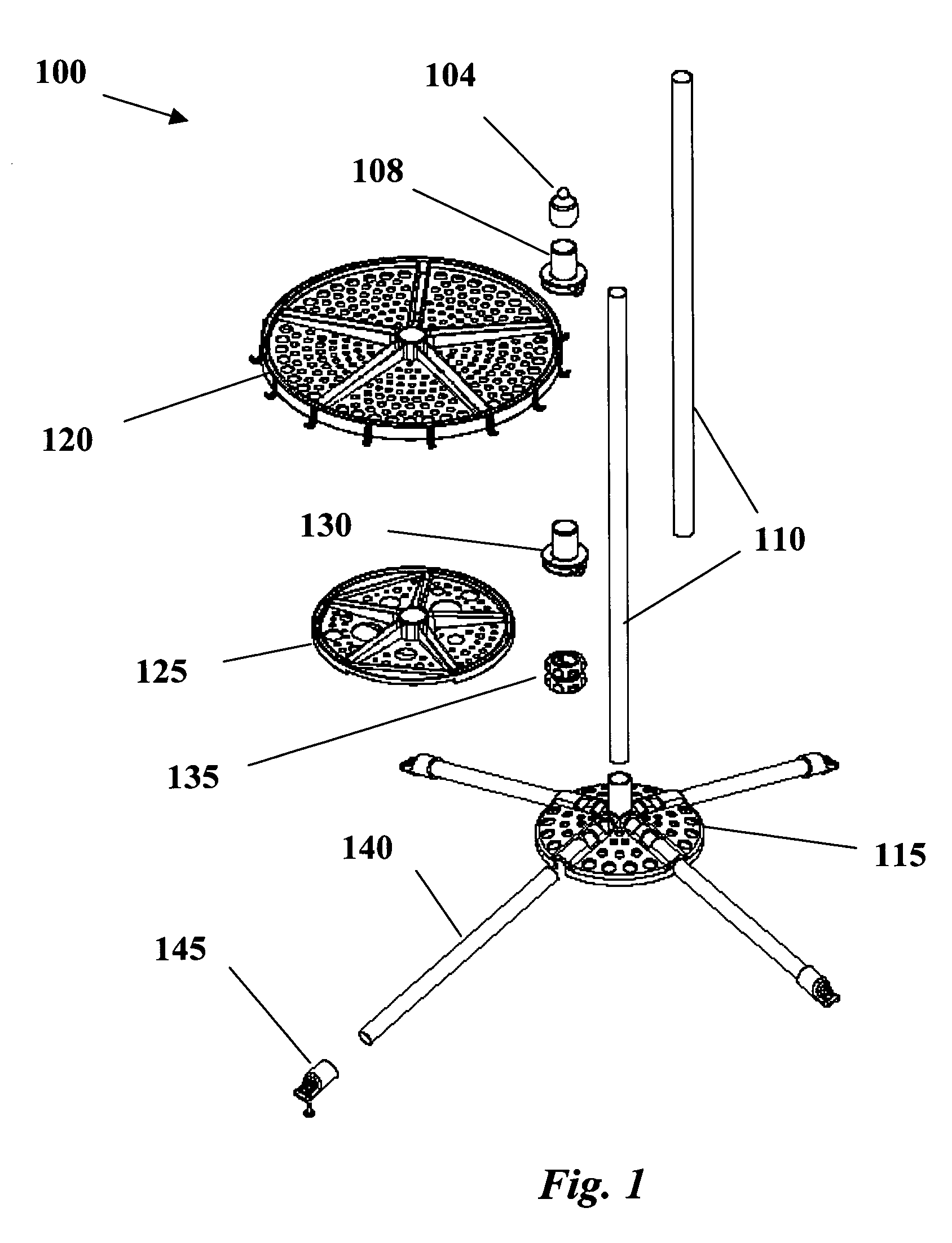 Multifunctional rotatable tool storage device