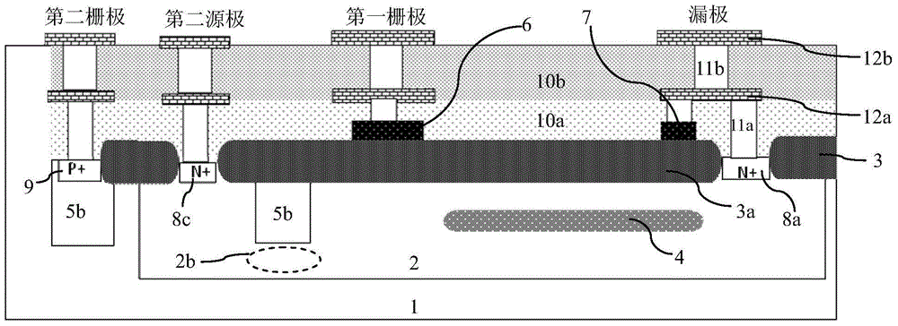 An integrated structure of an LDMOS and a JFET and a manufacturing method thereof