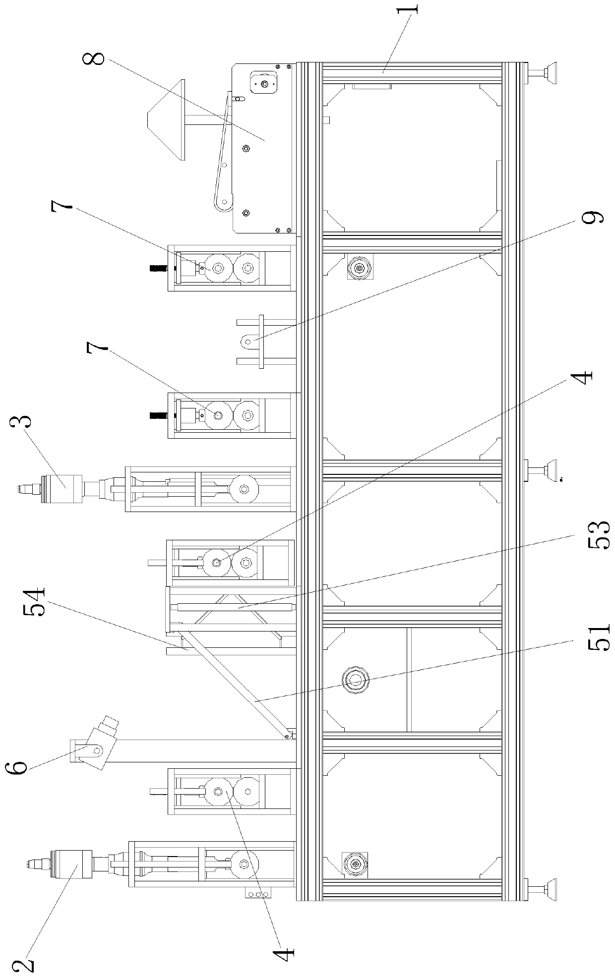 Visual detection system in mask folding process and detection method thereof