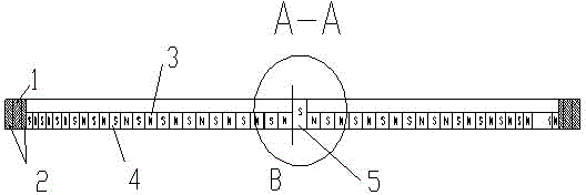 Z-axial 128-pole magnet ring