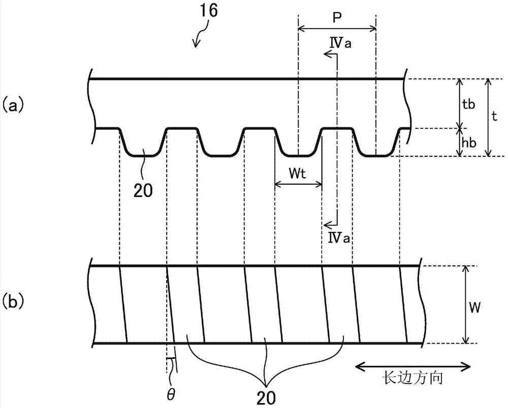 Toothed belts and belt reduction gears provided with same