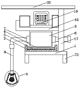 Special water pump unit for preventing gravel blockage