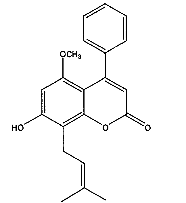 New coumarin active content, preparation method and application thereof