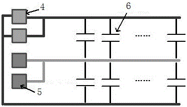 On-wafer capacitor standard component for calibration and preparation method thereof