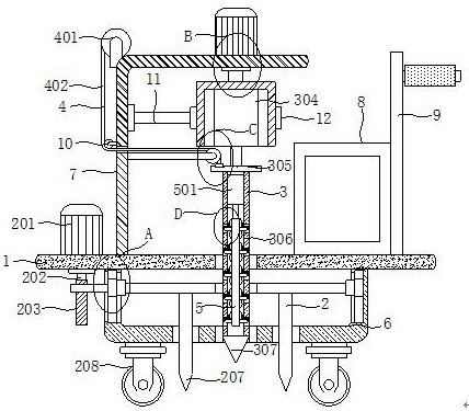 Device for detecting sewage permeation condition of refuse landfill