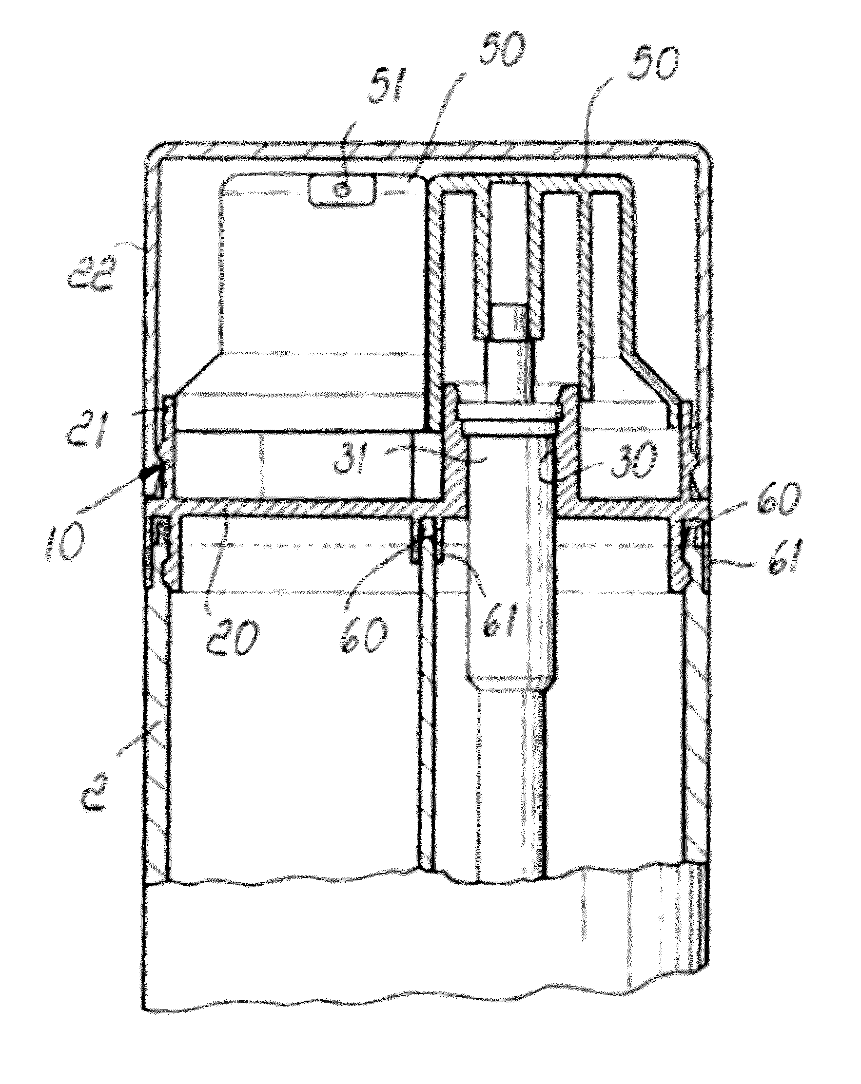 Container for dispensing separate products