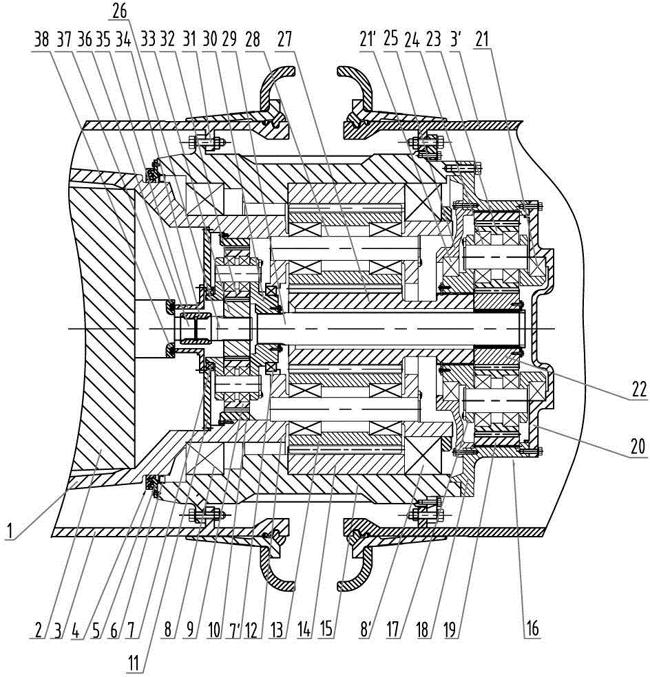 Hub reduction gear