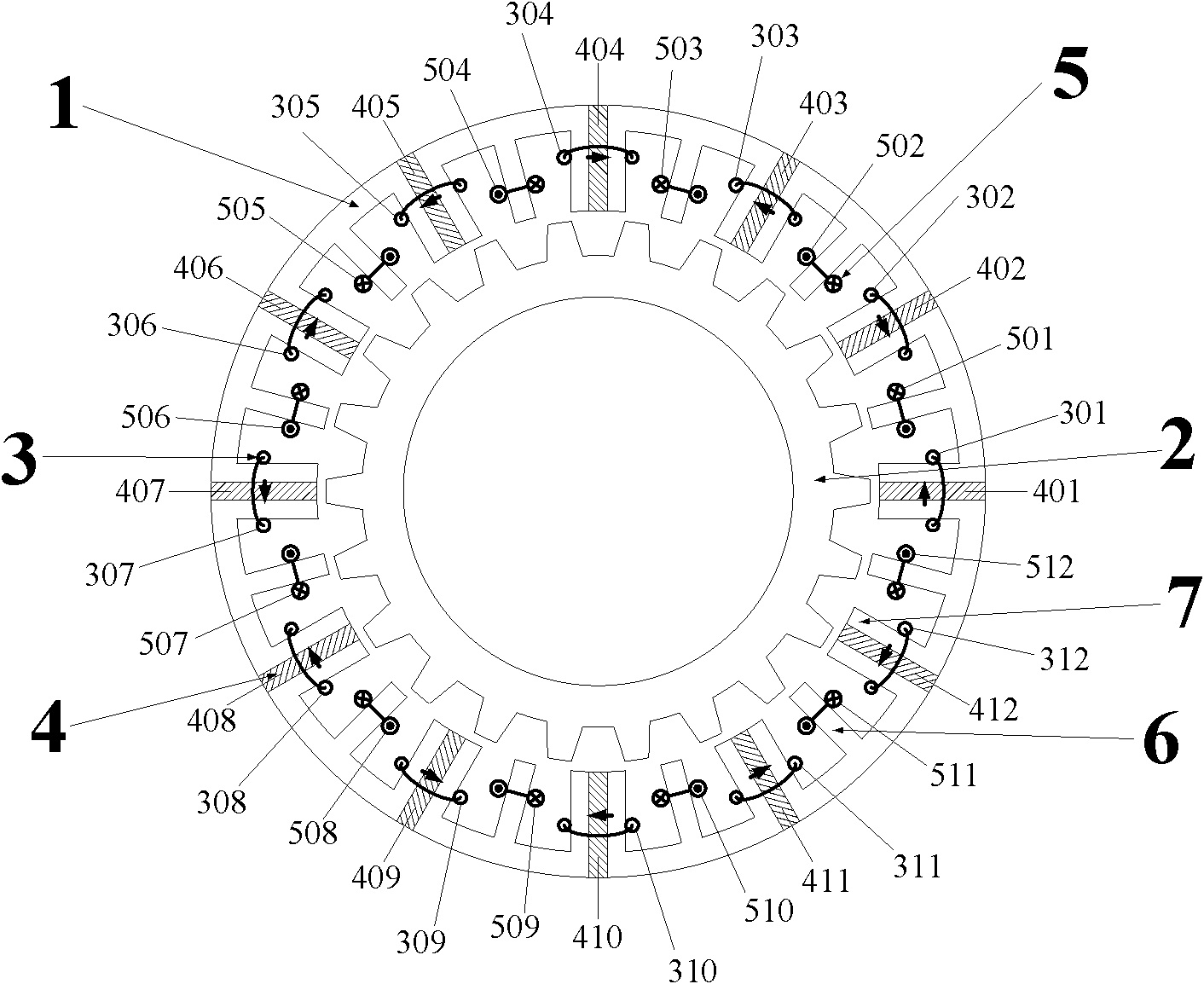 A Redundant Excitation Double Armature Winding Multiphase Flux Switching Motor with Fault Tolerant Teeth