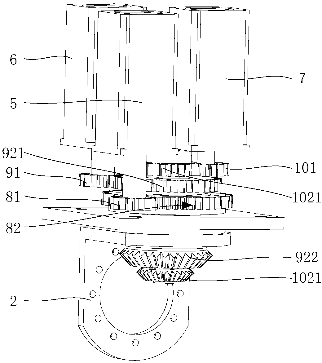 Mechanical leg structure and foot-type robot