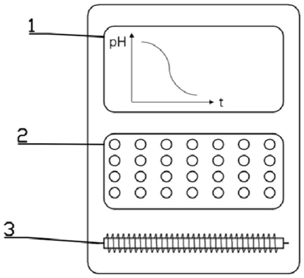 pH-sensitive nucleic acid quantitative detection method and device