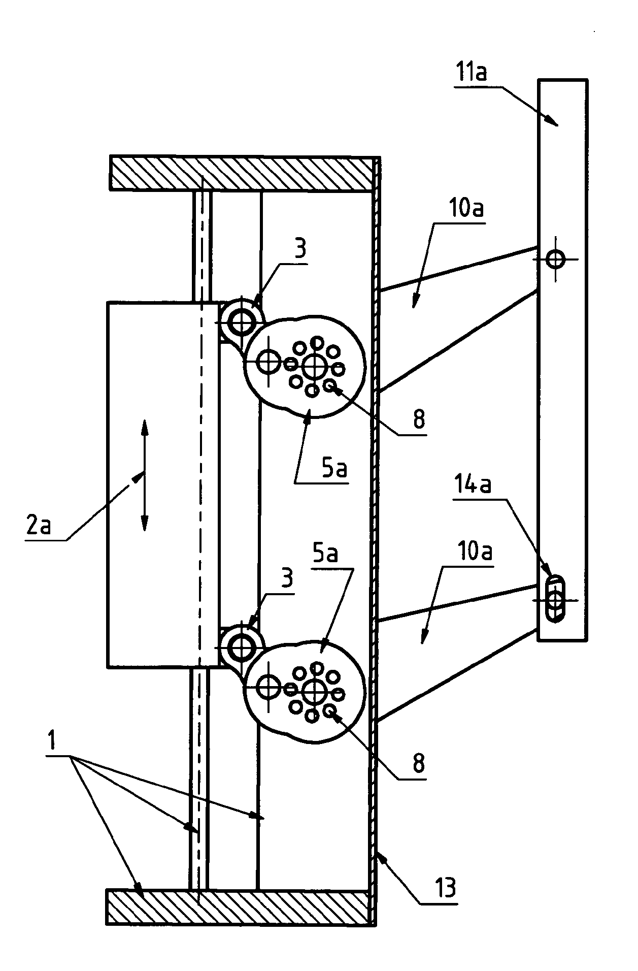 Gripper mechanism with two driveshafts per gripping finger