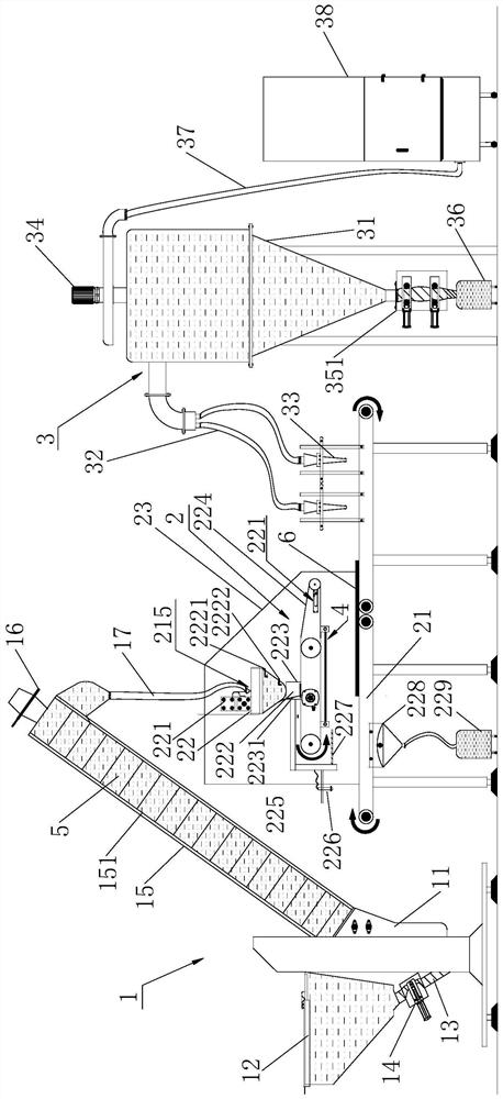 Anti-powder agglomeration dehumidification glazed cloth drying device, drying method and control method