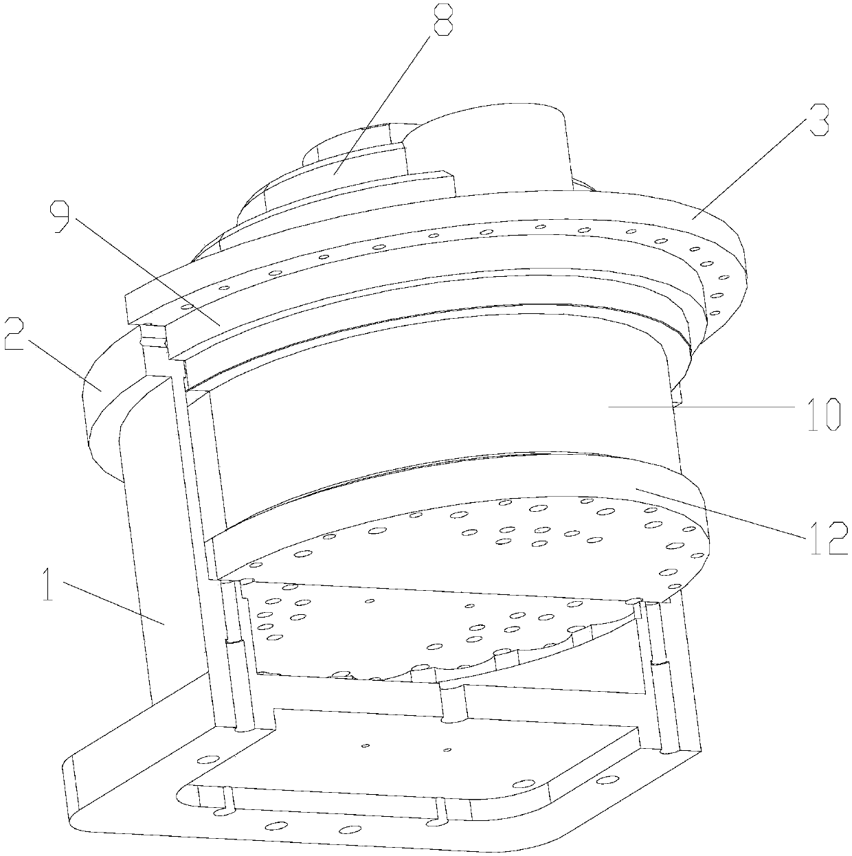 A chassis for a load-bearing device of a reducer