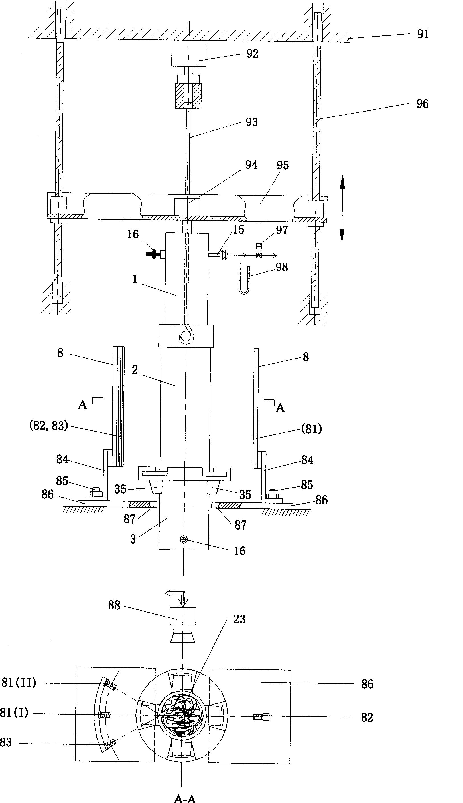 In site synthetic measuring method and apparatus for conductivity of variable density fibre aggregate