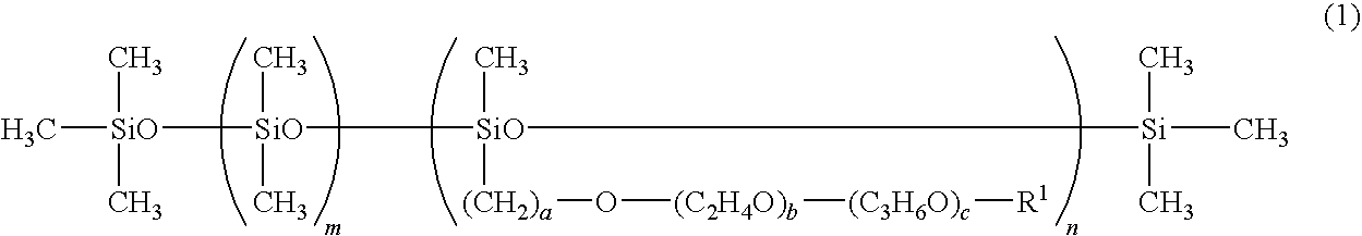 Solid soap composition comprising polysilxoxane and diamine