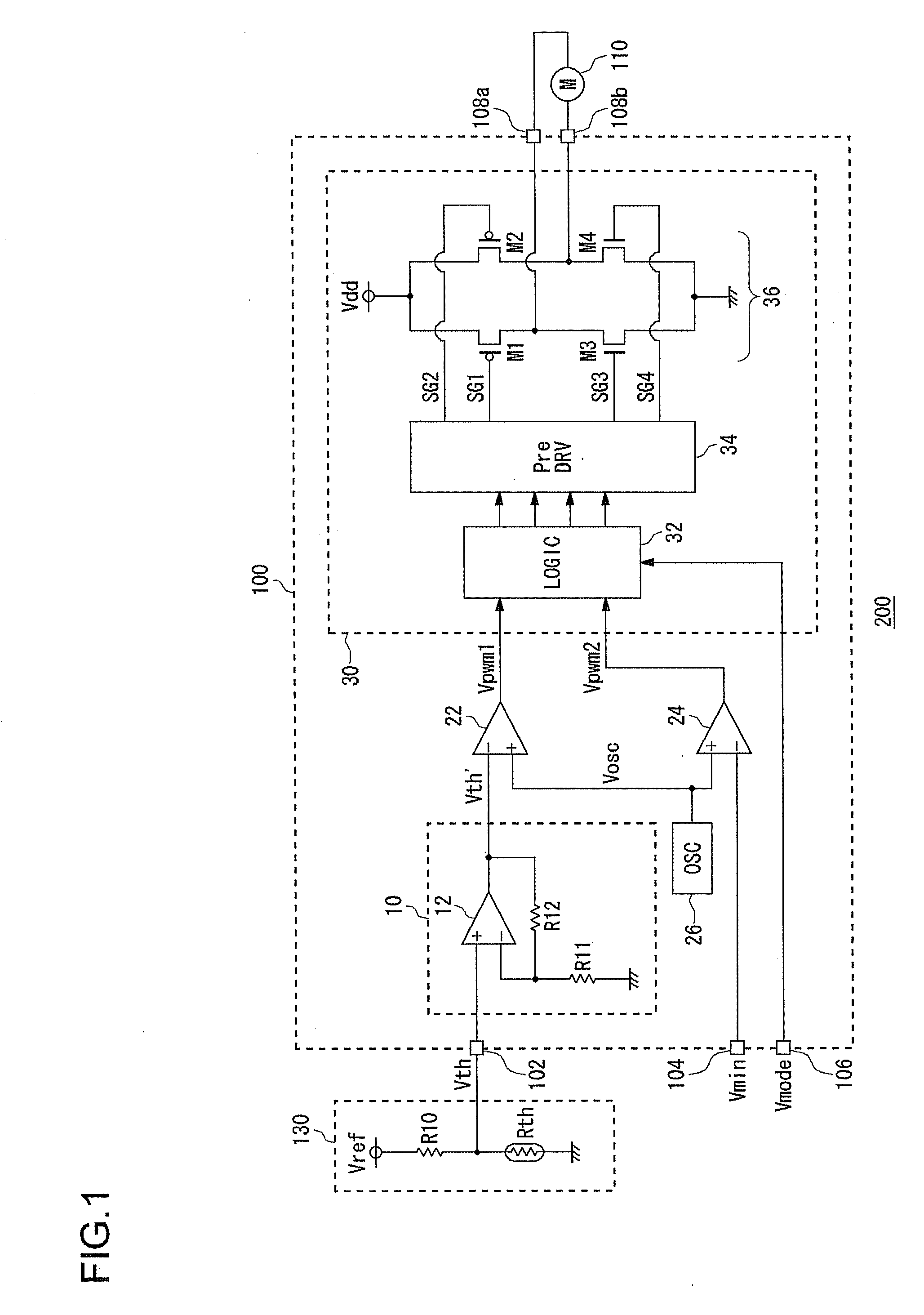 Motor drive device and cooling device using the same